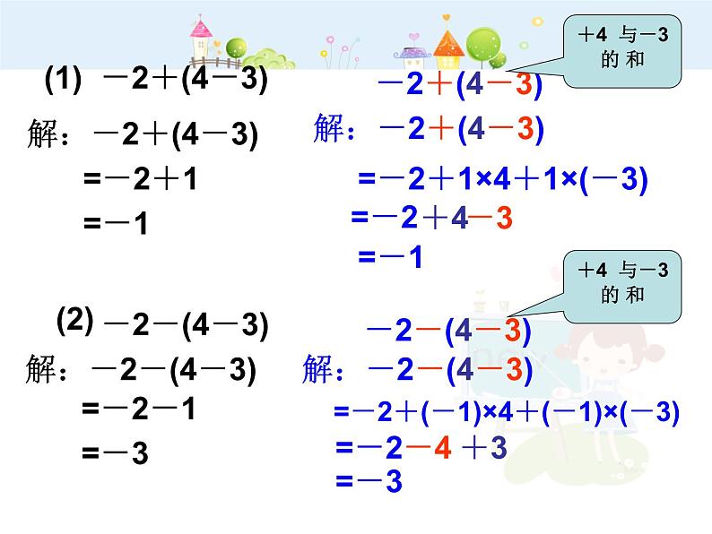 初中数字七上2.2.3去括号课件C第2页