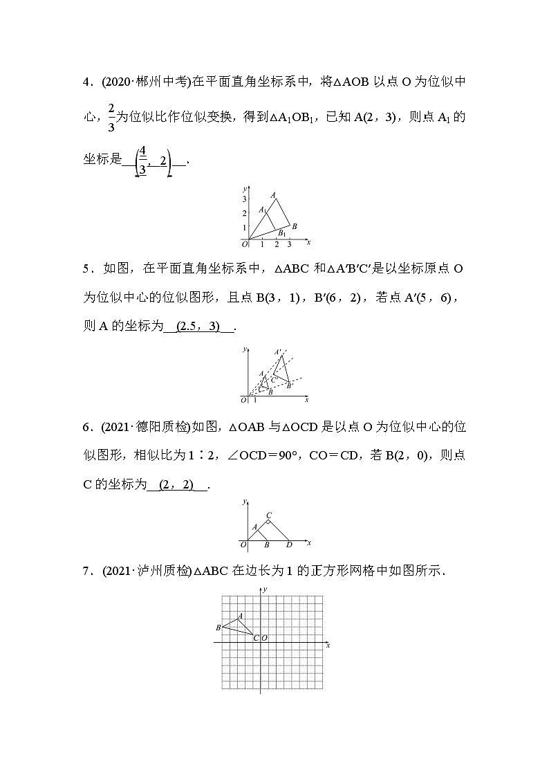 4.8 图形的位似 数学北师大版九年级上册作业 (2)及答案第2页