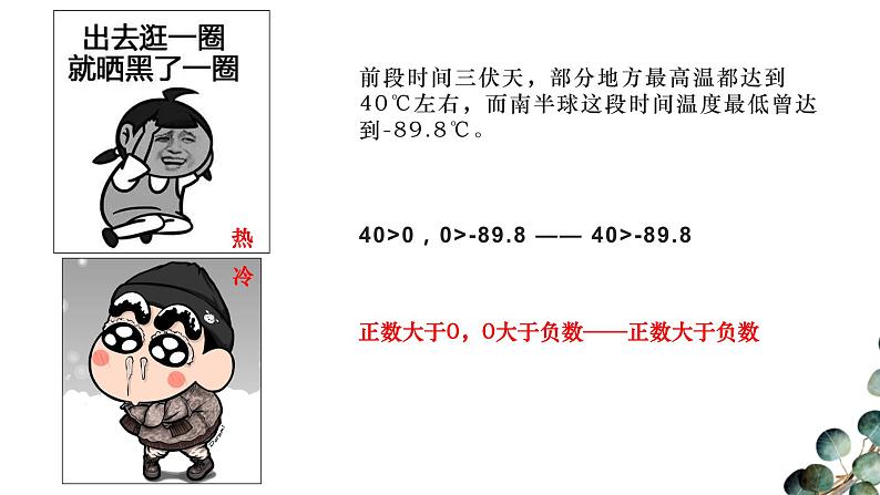 人教版七年级上册1.2.5有理数大小的比较课件02