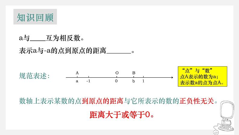 人教版七年级上册1.2.4绝对值课件03