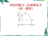 人教版九年级上册 实际问题与二次函数复习课件（1）