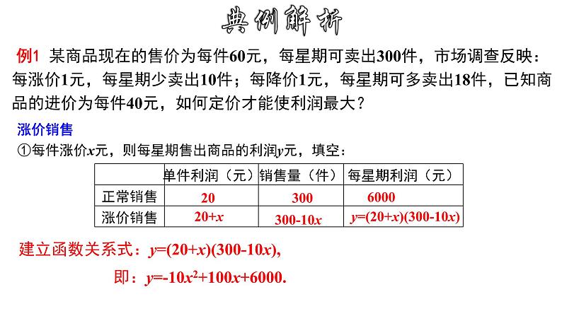 1.4.2 二次函数的实际应用-商品销售利润问题-2022-2023学年九年级数学上册教材配套教学课件(浙教版)第5页