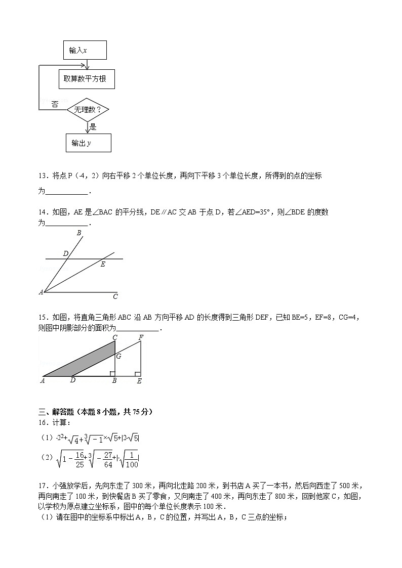 期中检测 人教版数学七年级下册(含答案)03