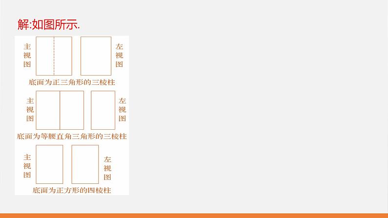 冀教版九年级下册第三十二章32.2 第3课 根据三视图进行有关的描述与计算课件第8页