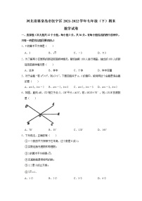 河北省秦皇岛市抚宁区2021-2022学年七年级下学期期末质量检测数学试卷(含答案)