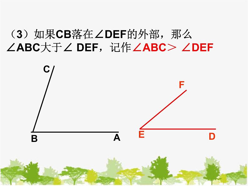 沪科版数学七年级上册 4.5角的比较与补（余）角（1）课件07