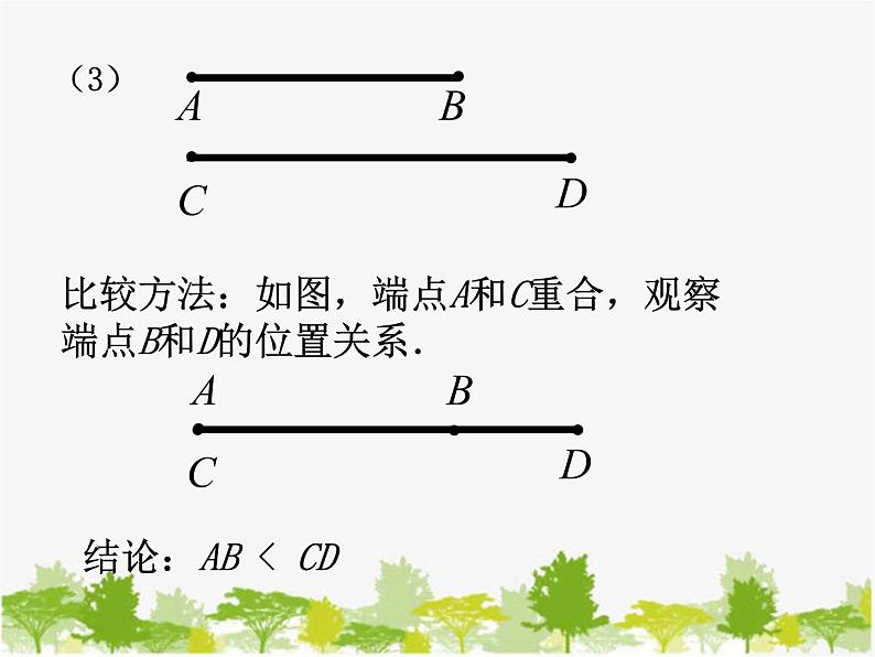 沪科版数学七年级上册 4.3线段的长短比较（1）课件第7页