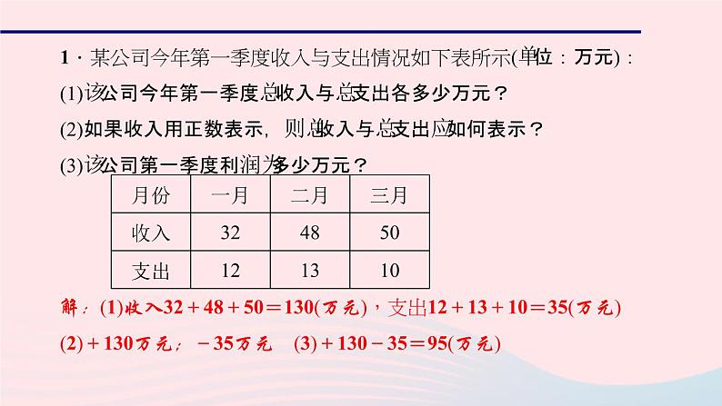 数学北师大版七年级上册同步教学课件第2章有理数及其运算专题三有理数加减法的综合运用作业02