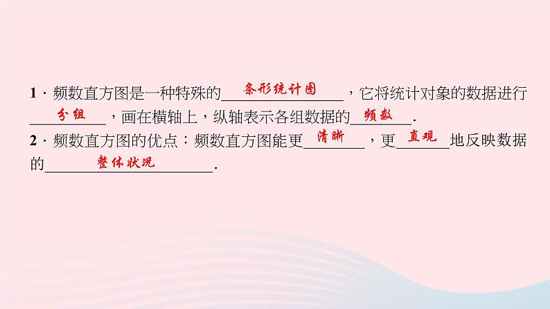 数学北师大版七年级上册同步教学课件第6章数据的收集与整理6.3数据的表示第3课时频数直方图作业03