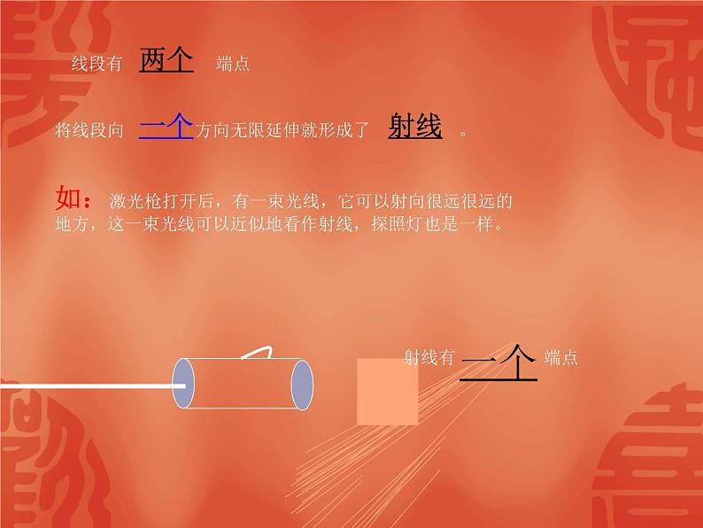 北师大版七年级上册数学课件  4.1线段、射线、直线04