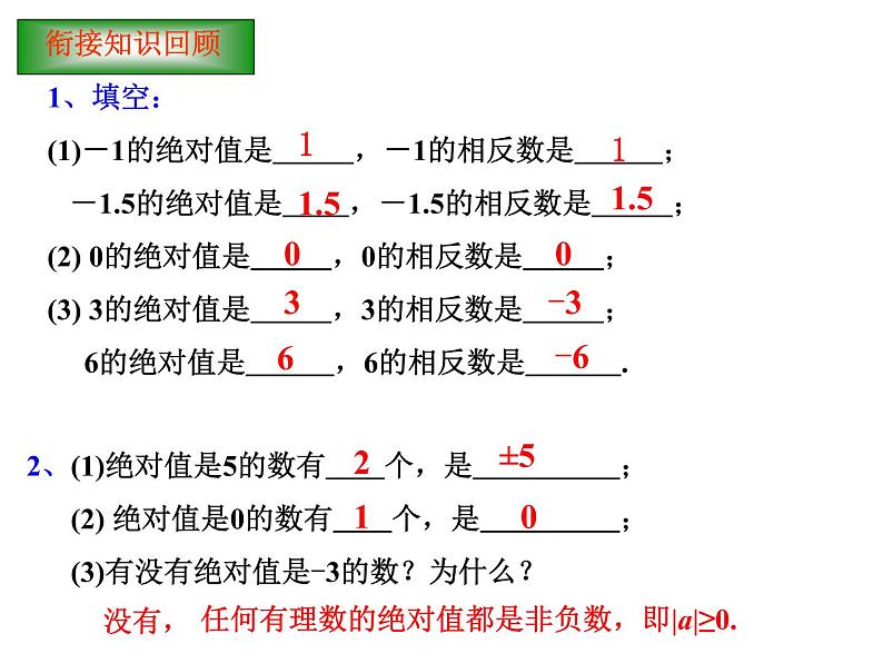 华东师大版七上数学 2.5有理数的大小比较 课件06