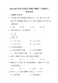 四川省江油市初中八校2022-2023学年八年级上学期开学联考数学试卷(含答案)