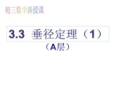 3.3 垂徑定理1 浙教版九年級數(shù)學(xué)上冊課件(共16張ppt)