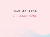 数学北师大版八年级上册同步教学课件第5章二元一次方程组1认识二元一次方程组作业