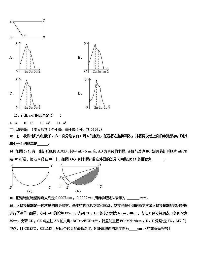 德宏市重点中学2022年毕业升学考试模拟卷数学卷含解析第3页