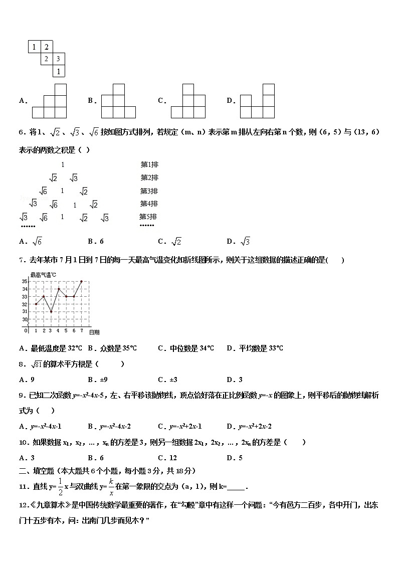 东王营中学2022年中考数学模拟精编试卷含解析第2页