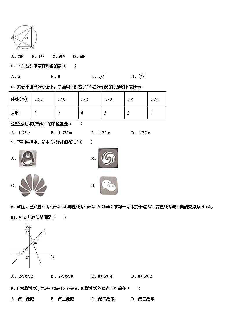 北京市育才校2021-2022学年中考三模数学试题含解析第2页