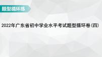 广东省2022年中考数学总复习讲练课件：题型循环卷4