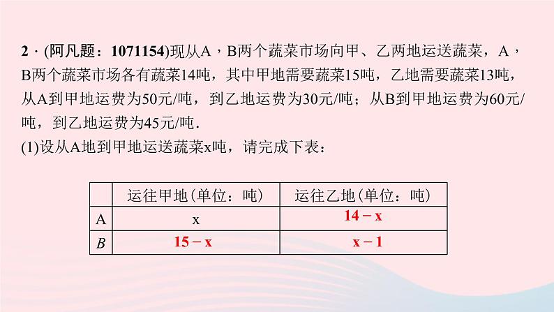 数学北师大版八年级上册同步教学课件专题复习14二元一次方程组与一次函数的综合应用作业04