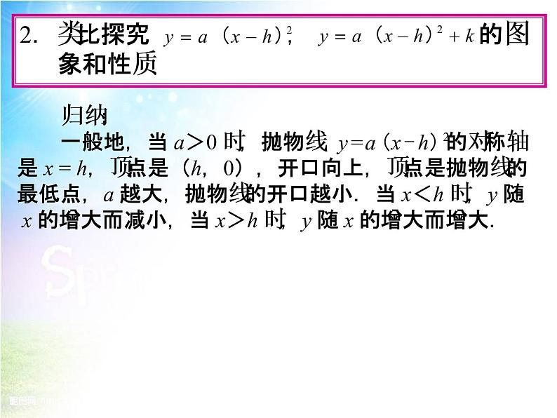 初中数学9上22.1　二次函数的图象和性质（第4课时）课件207