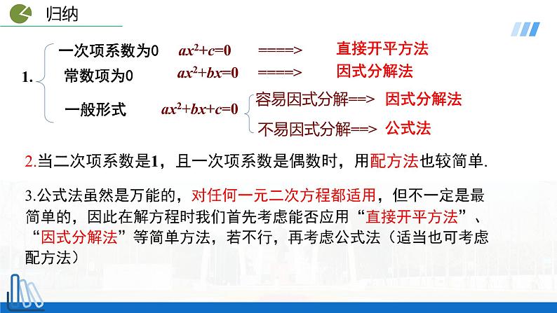 2022年人教版数学九年级上册课件21.2.3 因式分解法-选择适当方法解一元二次方程第4页