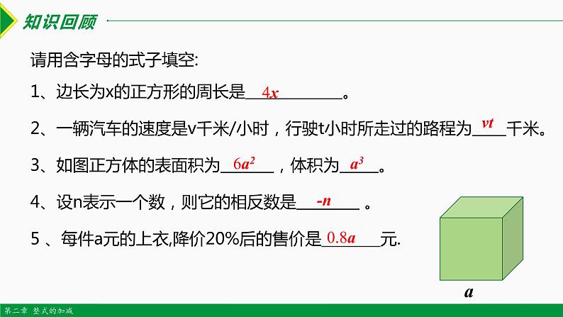 2.1 整式 第2课时(单项式）-2022-2023学年七年级数学上册同步教材配套精品教学课件（人教版）第3页