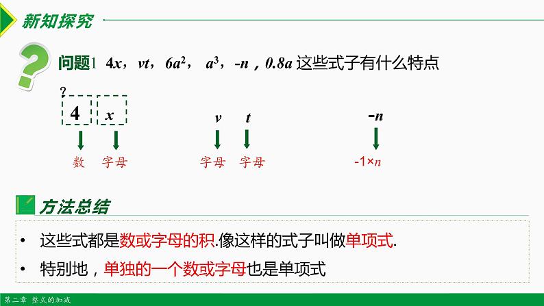 2.1 整式 第2课时(单项式）-2022-2023学年七年级数学上册同步教材配套精品教学课件（人教版）第4页