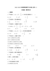 浙教版七年级上册3.2 实数精品课时作业