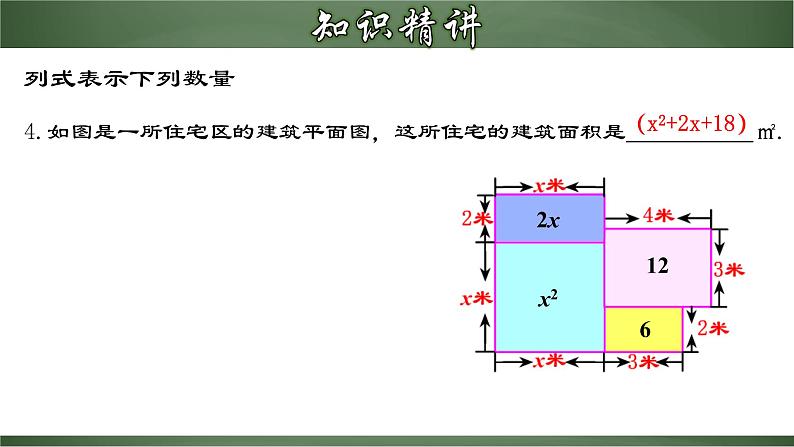 人教版七年级数学上册--2.1.3 多项式及整式（课件）05