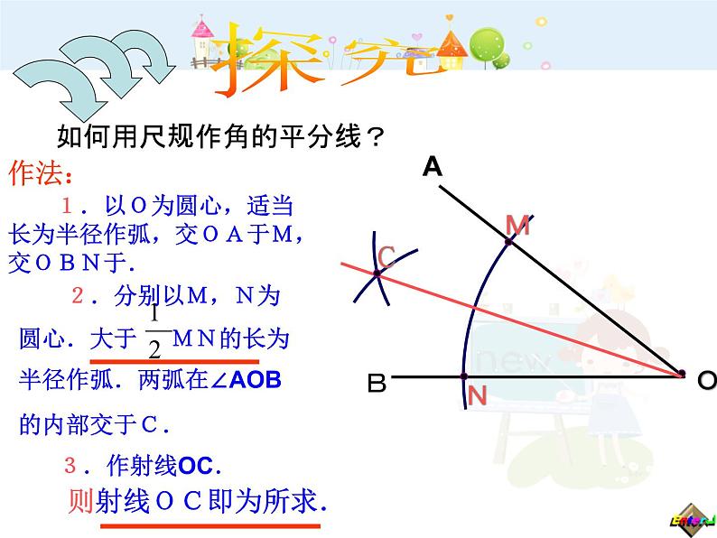 初中数学8上12.3.1角平分线的性质（1）课件204