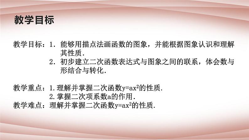 22.1.2  二次函数y=ax2的图象和性质   课件  2021--2022学年人教版九年级数学上册第2页