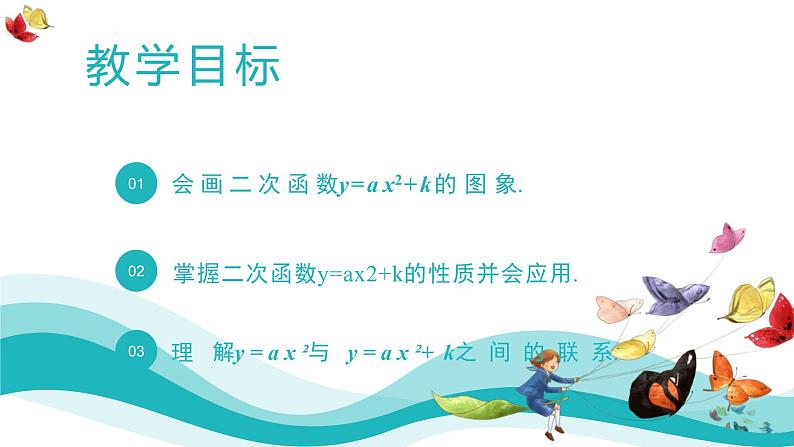 人教版数学九年级上册22.1.3二次函数y=ax²+k的图像和性质课件PPT02