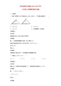 河北省邢台市威县2021_2022学年七年级数学上学期期末试题(含答案)