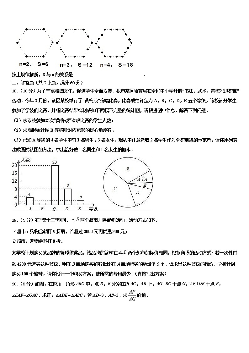 广东省广州市越秀区广东实验中学2021-2022学年中考数学仿真试卷含解析03