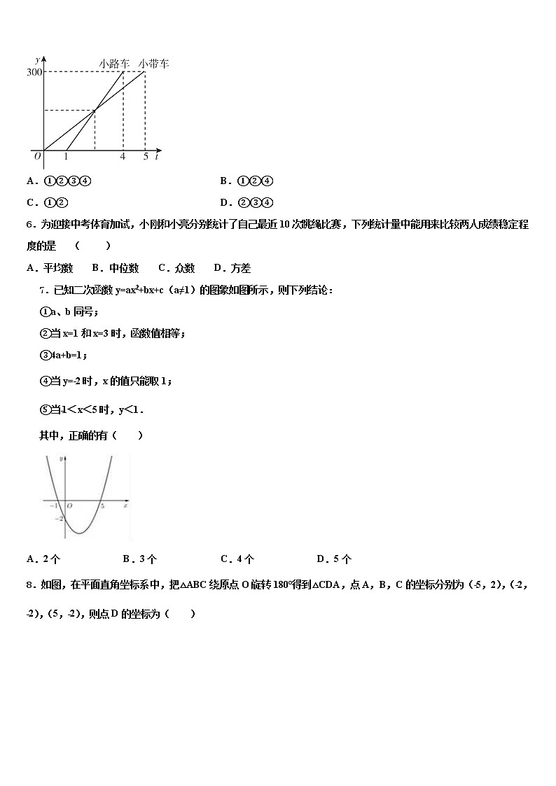 甘肃省凉州区金羊镇皇台九制校2021-2022学年中考数学模试卷含解析02