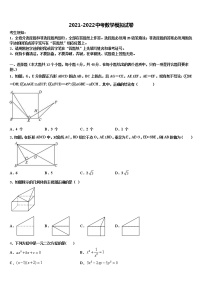 广西南宁市青秀区第二中学2021-2022学年中考数学适应性模拟试题含解析