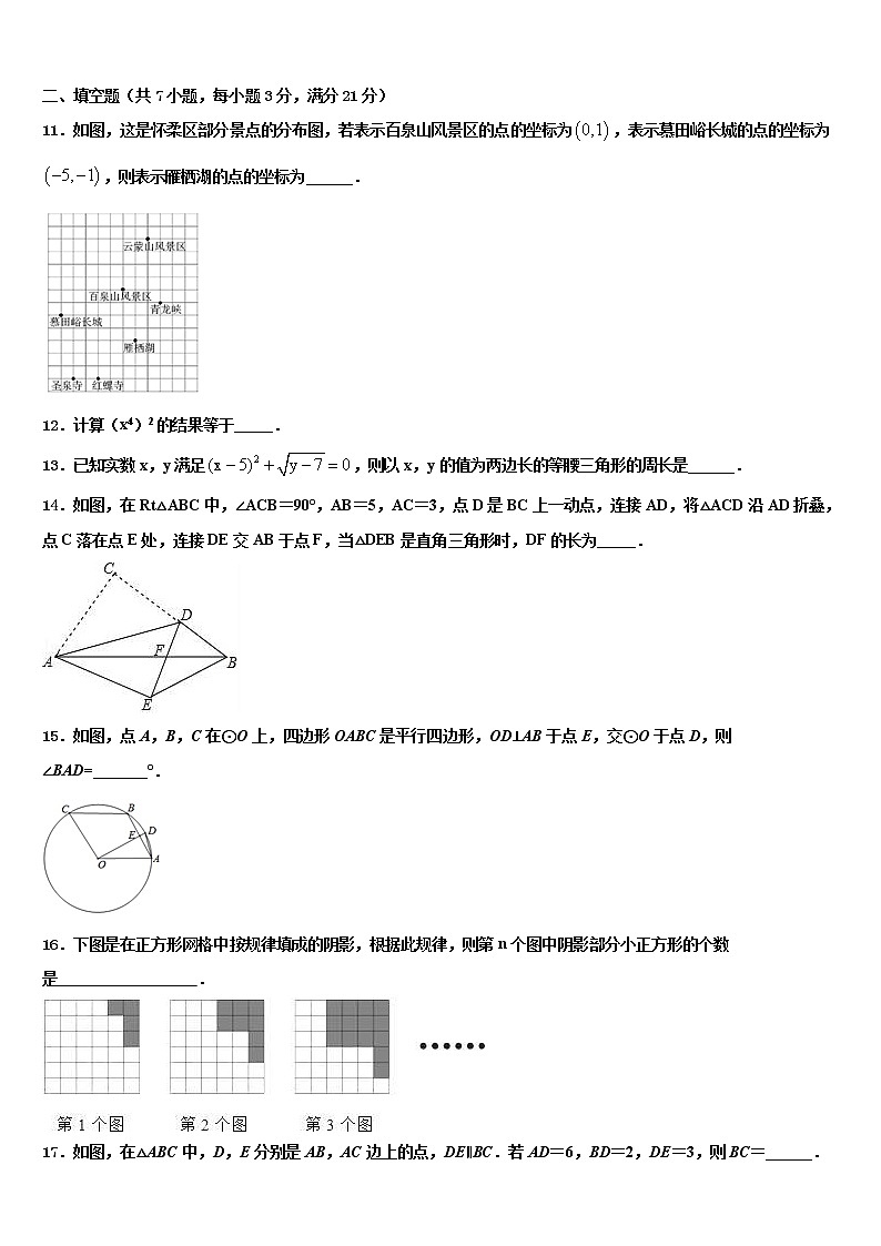 广东省清远市英德市2021-2022学年中考数学适应性模拟试题含解析03