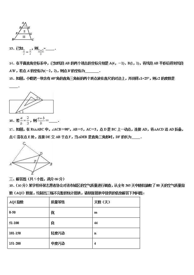 广东省深圳外国语校2021-2022学年中考数学全真模拟试卷含解析03