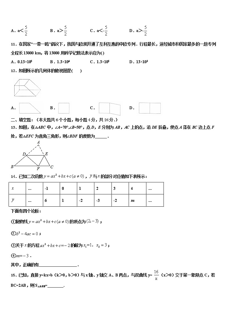 广东省新朗实验校2022年中考数学模试卷含解析03