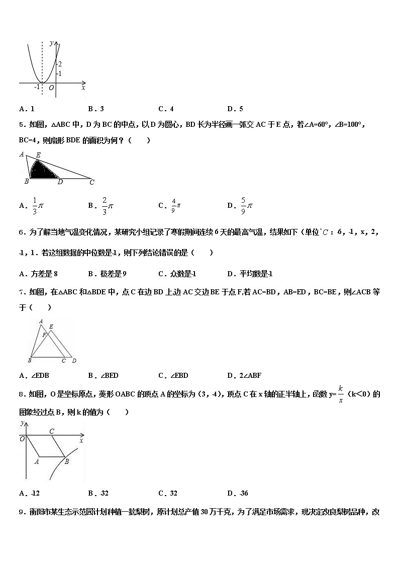 广东省惠州光正实验达标名校2021-2022学年中考试题猜想数学试卷含解析02