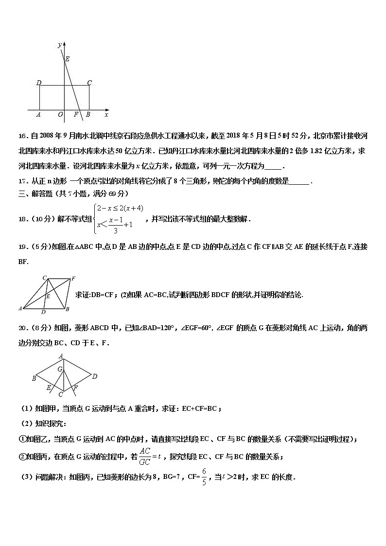 甘肃省嘉峪关市六中2022年中考数学适应性模拟试题含解析03
