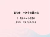 数学北师大版七年级下册同步教学课件第5章生活中的轴对称3简单的轴对称图形第1课时等腰三角形的性质作业