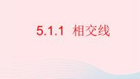 初中数学人教版七年级下册第五章 相交线与平行线5.1 相交线5.1.1 相交线教学ppt课件