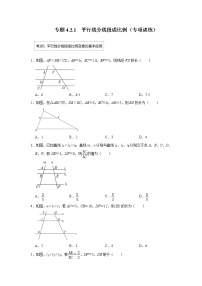 专题4.2.1 平行线分线段成比例（专项训练）-2022-2023学年九年级数学上册《 考点解读•专题训练》（北师大版）