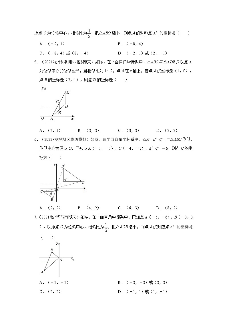 专题4.3 图形的位似（专项训练）-2022-2023学年九年级数学上册《 考点解读•专题训练》（北师大版）第2页