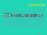 数学苏科版七年级上册同步教学课件第2章有理数2.3数轴2利用数轴比较有理数的大小授课