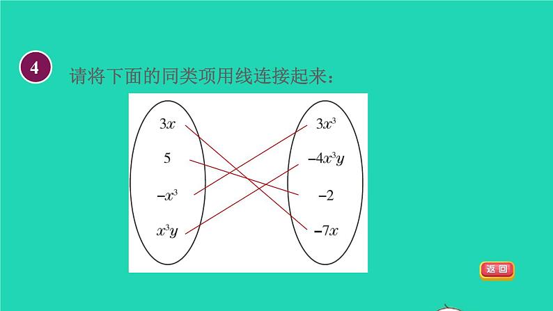 数学苏科版七年级上册同步教学课件第3章代数式3.4合并同类项1合并同类项授课07