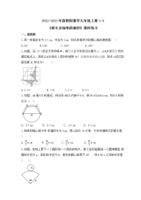 数学九年级上册3.8 弧长及扇形的面积精品同步达标检测题