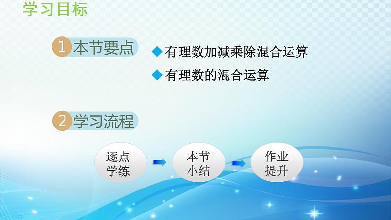 初中数学华师大版七年级上册 2.13 有理数的混合运算 导学课件02