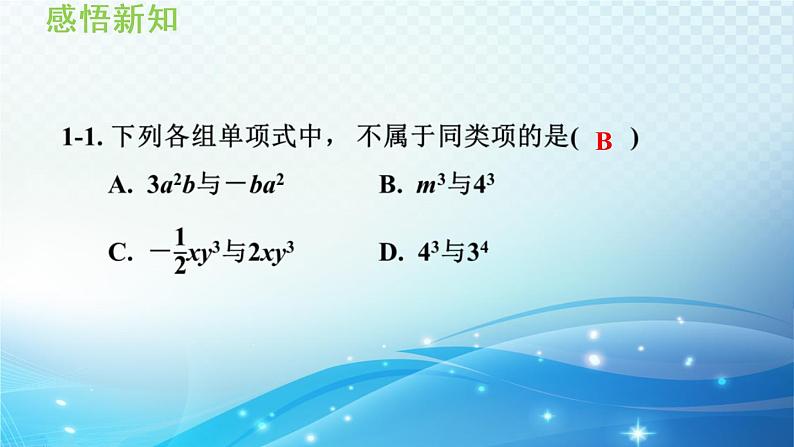 初中数学华师大版七年级上册 3.4 整式的加减 导学课件07